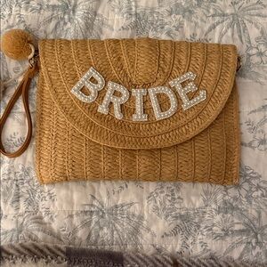 Bride Tan Clutch Bag